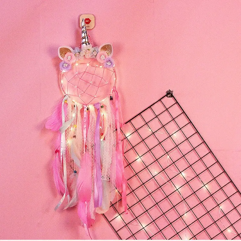 Insult Unicorn Dream Catcher Net Feather Wall Decoration - Image 2