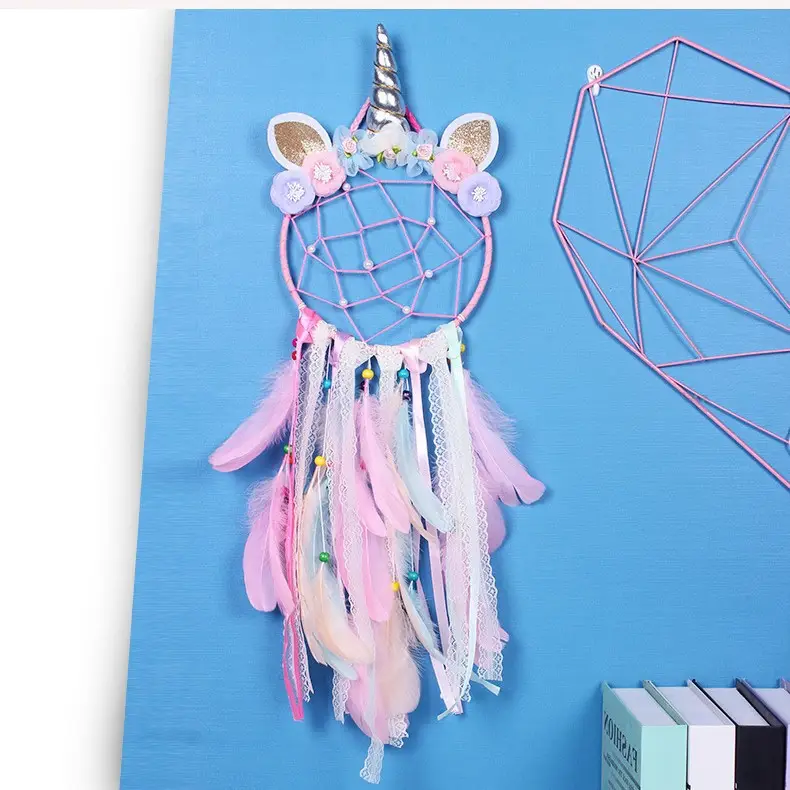 Insult Unicorn Dream Catcher Net Feather Wall Decoration - Image 4