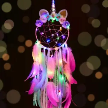 Insult Unicorn Dream Catcher Net Feather Wall Decoration - Image 8