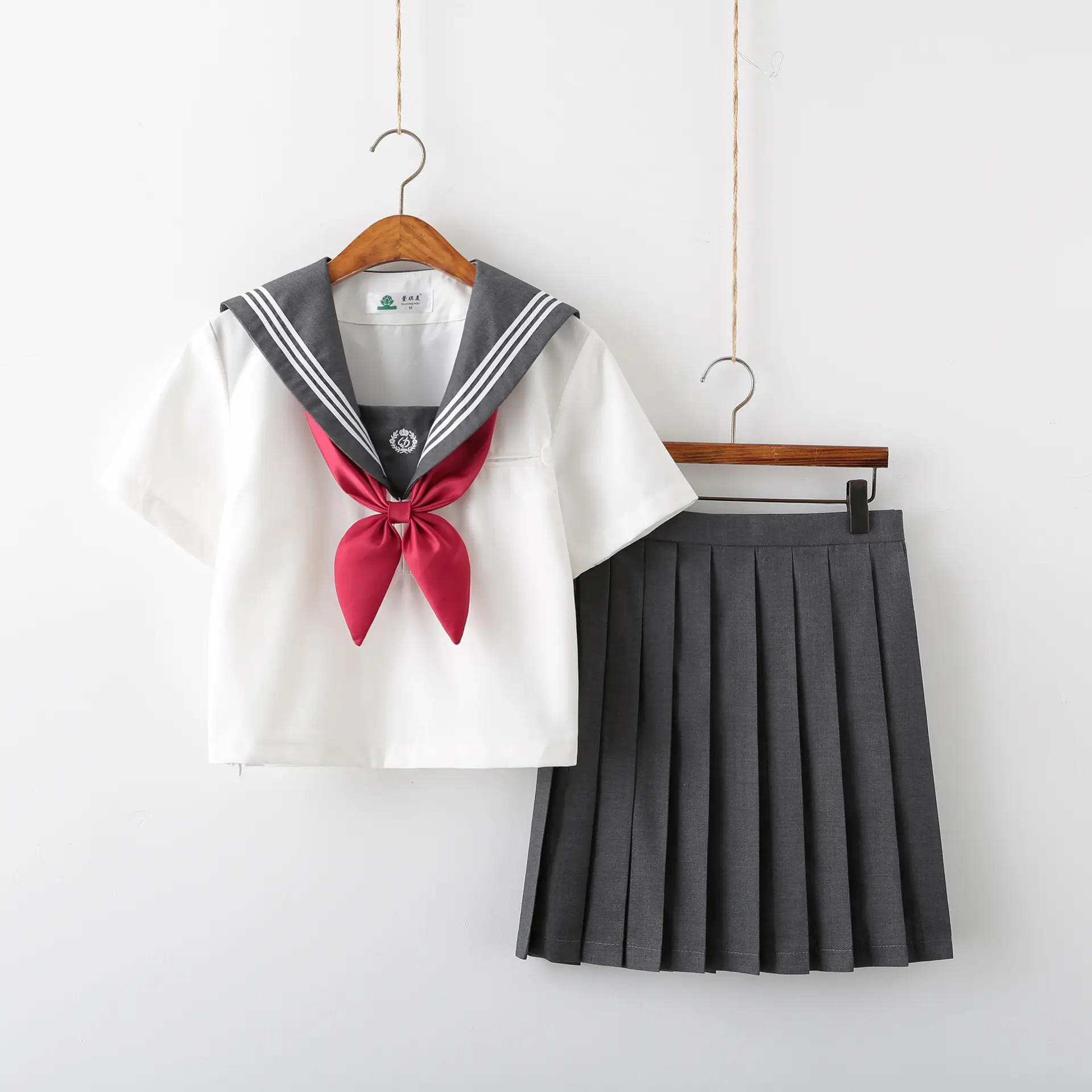 Girls College Style Black Skirt School Uniform - Image 2