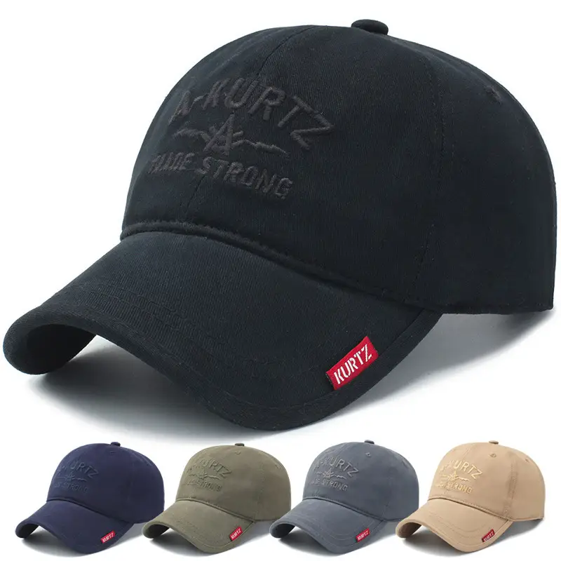 Black Korean Outdoor Cap with Adjustable Strap - Image 6