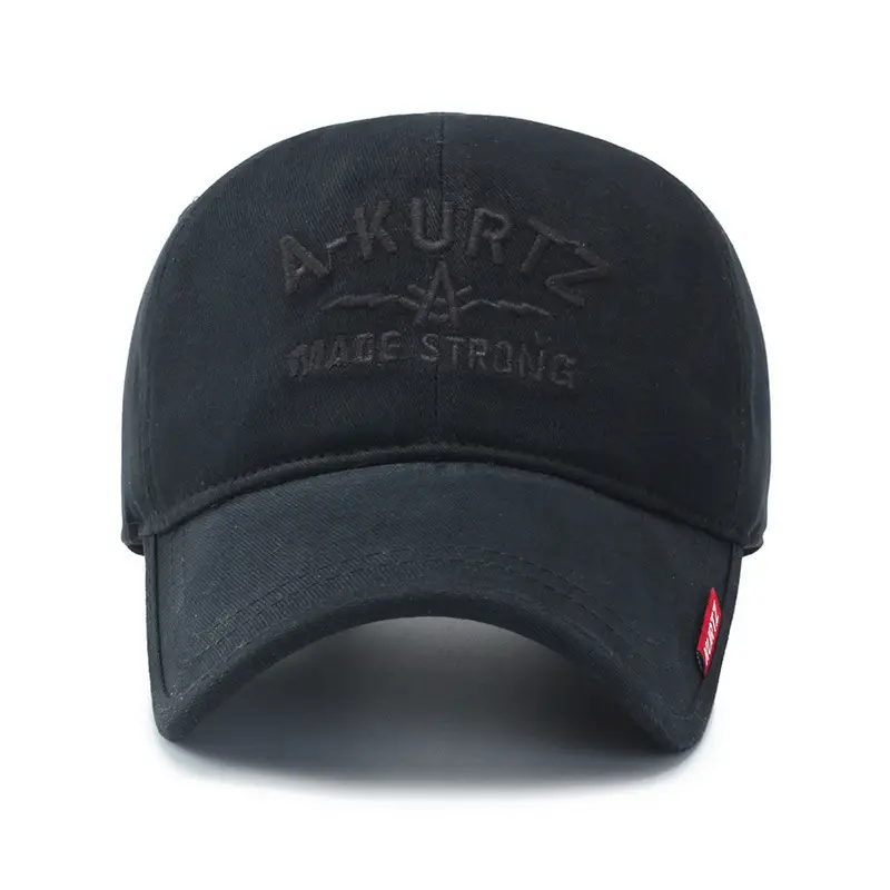 Black Korean Outdoor Cap with Adjustable Strap - Image 7