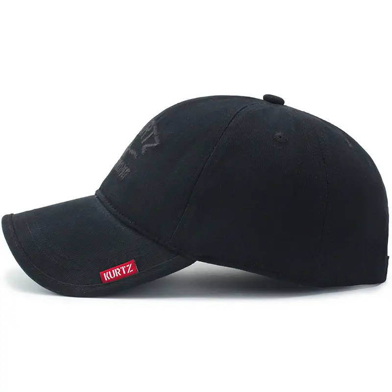 Black Korean Outdoor Cap with Adjustable Strap - Image 8