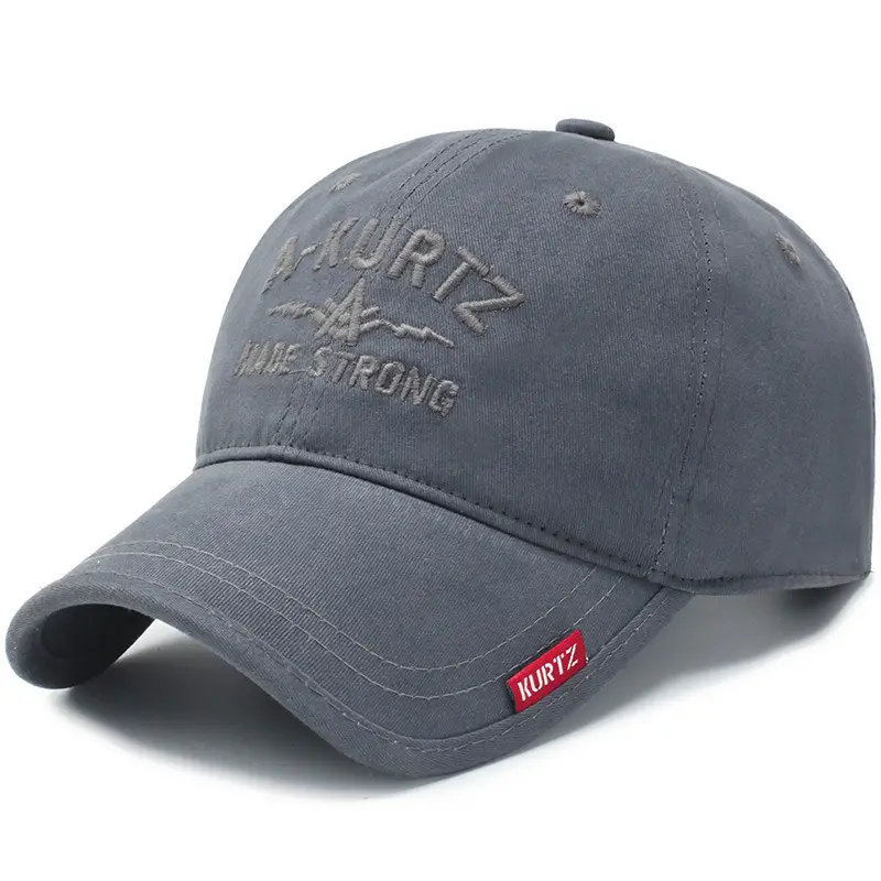 Black Korean Outdoor Cap with Adjustable Strap - Image 3
