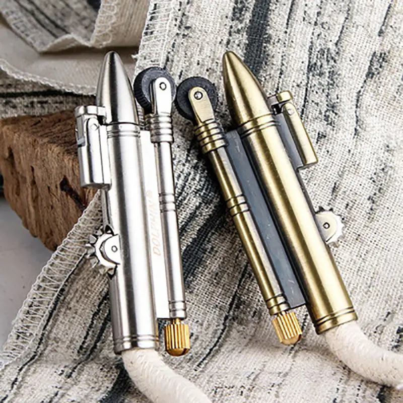Retro Bullet Flame Velvet Rope Lighter Donkey Yoyo