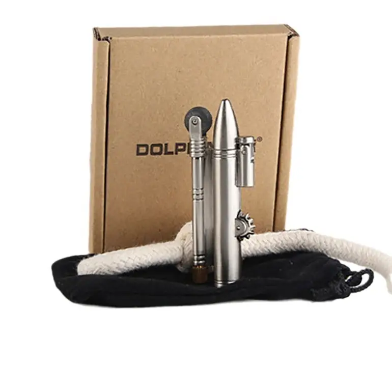 Retro Bullet Flame Velvet Rope Lighter Donkey Yoyo