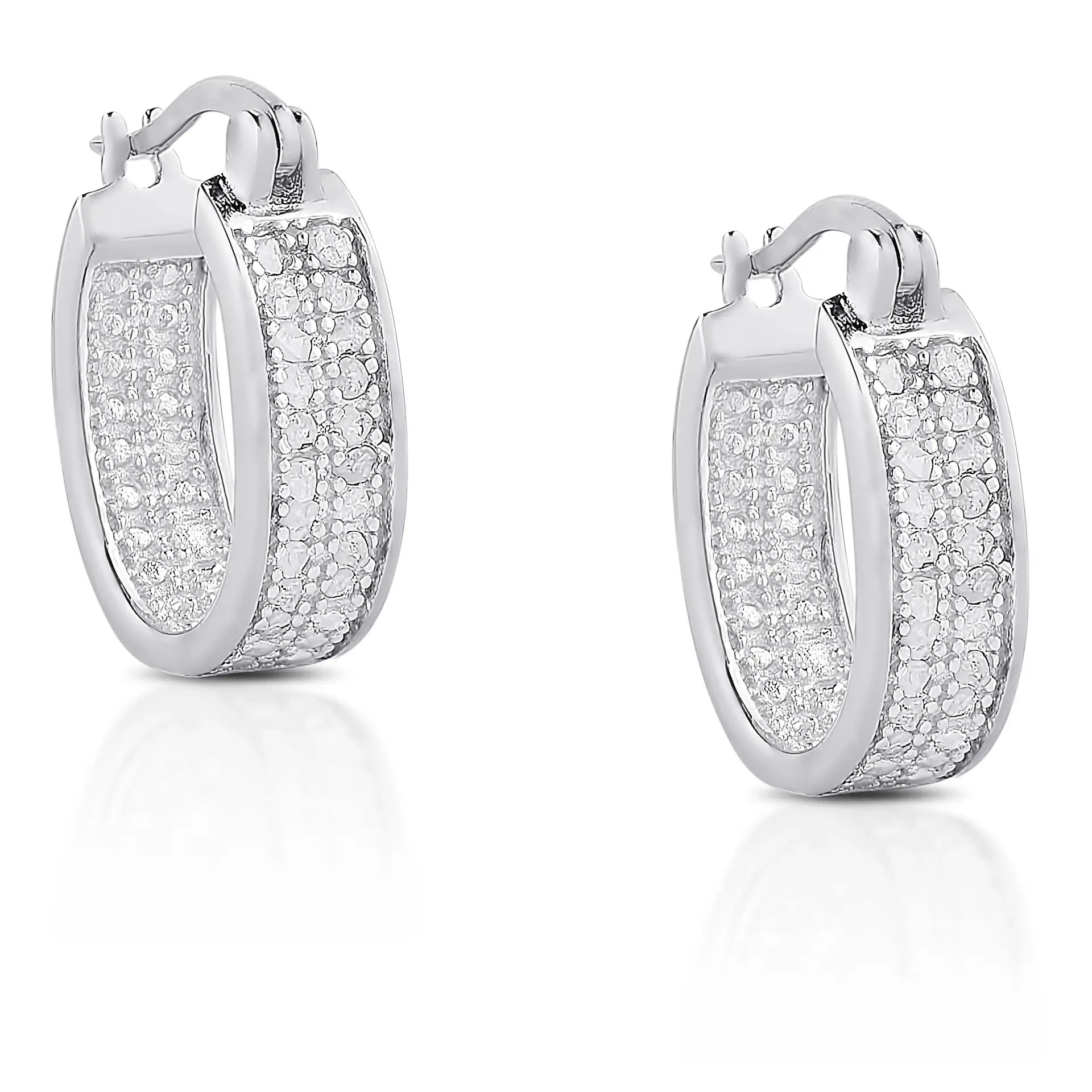 Double Color Sparkly Earrings Gold Plated European Fashion Party - Image 5