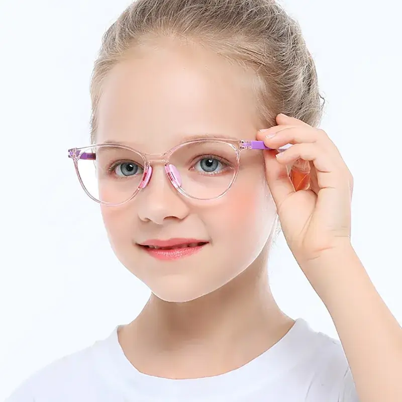 Kids Anti-Blue Light Glasses Flat Frame Non-Prescription - Image 10