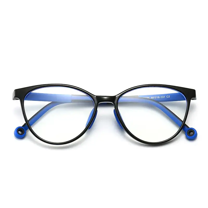 Kids Anti-Blue Light Glasses Flat Frame Non-Prescription - Image 12