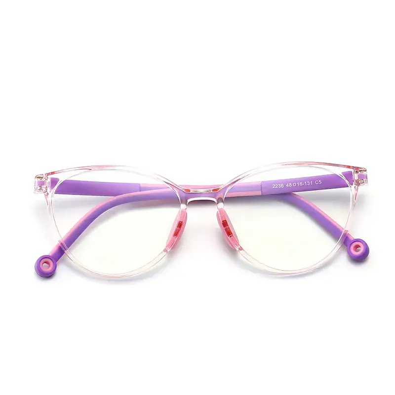 Kids Anti-Blue Light Glasses Flat Frame Non-Prescription - Image 5