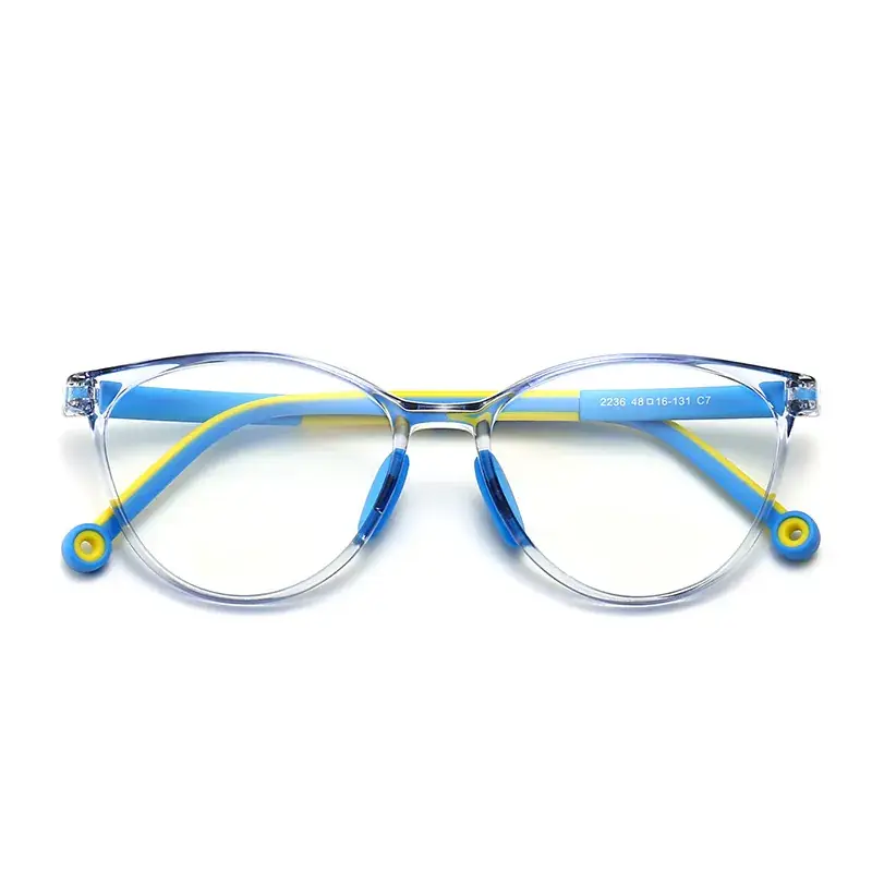Kids Anti-Blue Light Glasses Flat Frame Non-Prescription - Image 7
