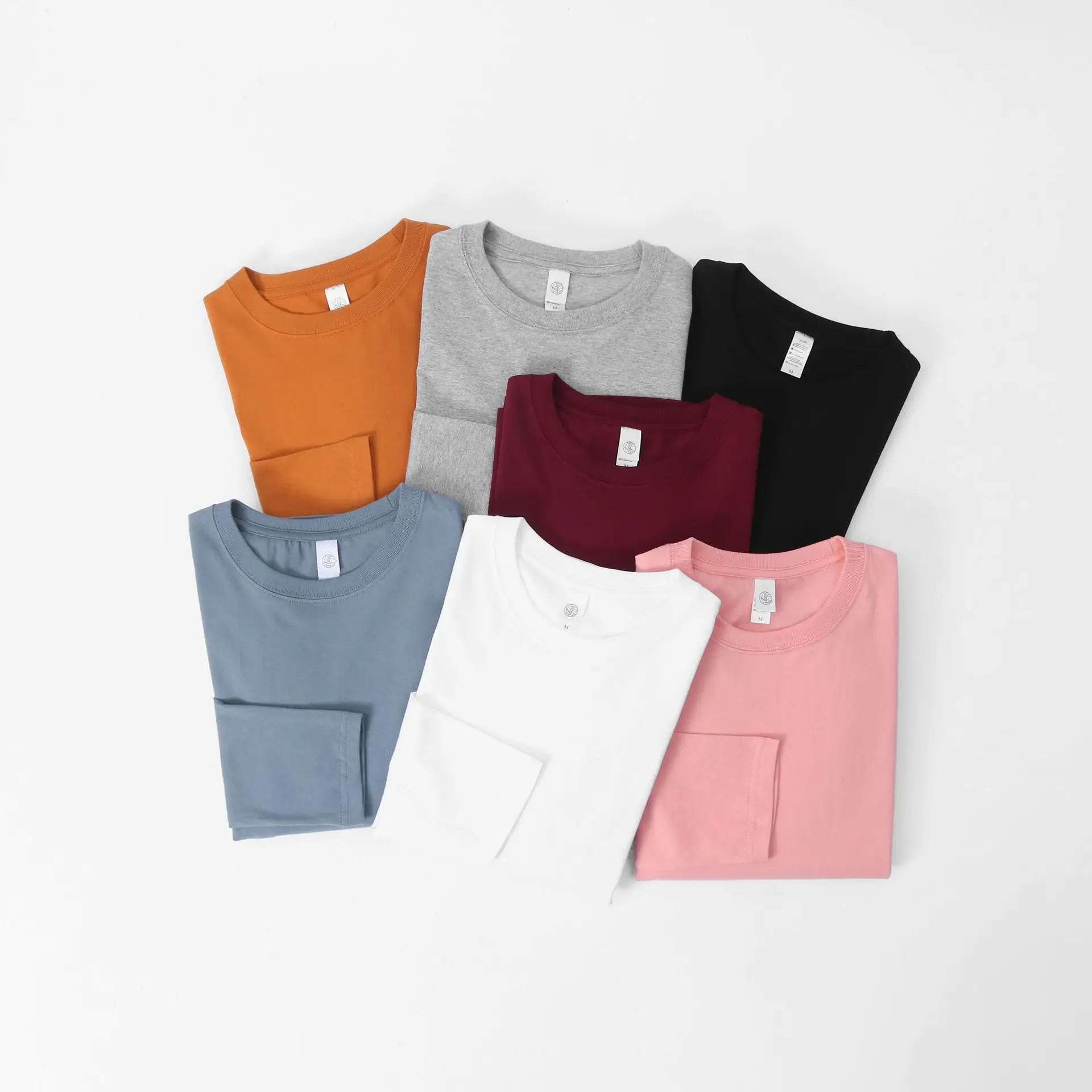 200g Pure Cotton Long Sleeve Men's T-Shirt