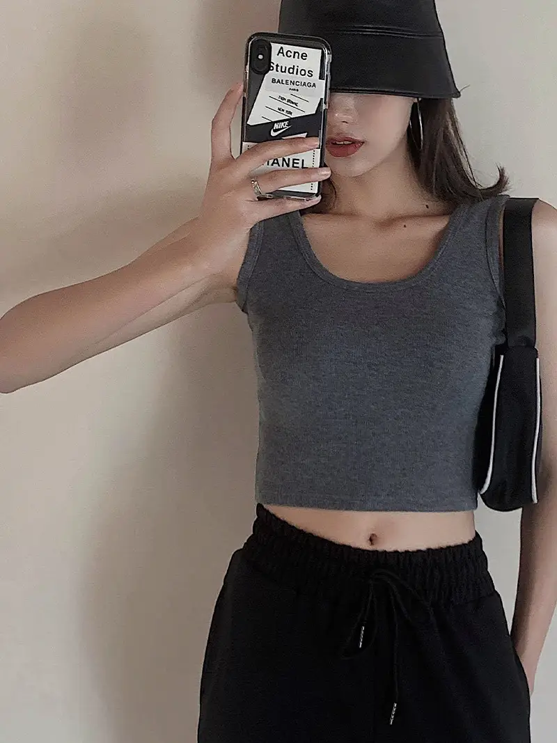 Women's Knitted Summer T-Shirt with Short Suspenders - Image 10