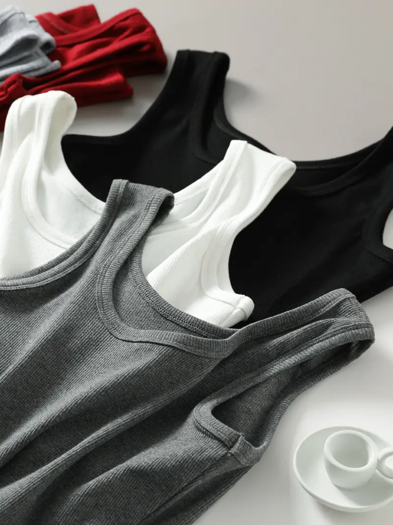 Women's Knitted Summer T-Shirt with Short Suspenders - Image 12