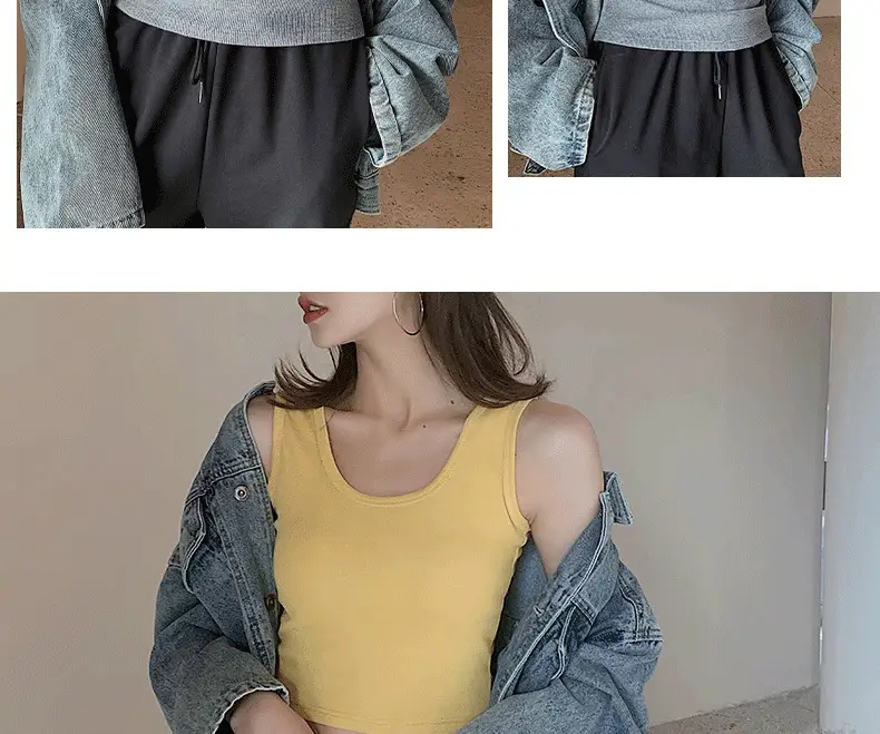 Women's Knitted Summer T-Shirt with Short Suspenders — feature 19