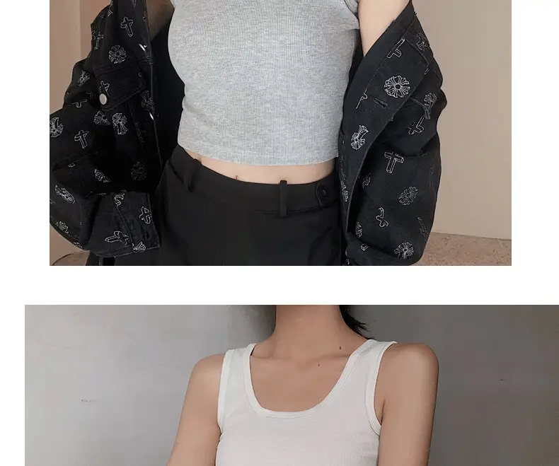 Women's Knitted Summer T-Shirt with Short Suspenders — feature 21