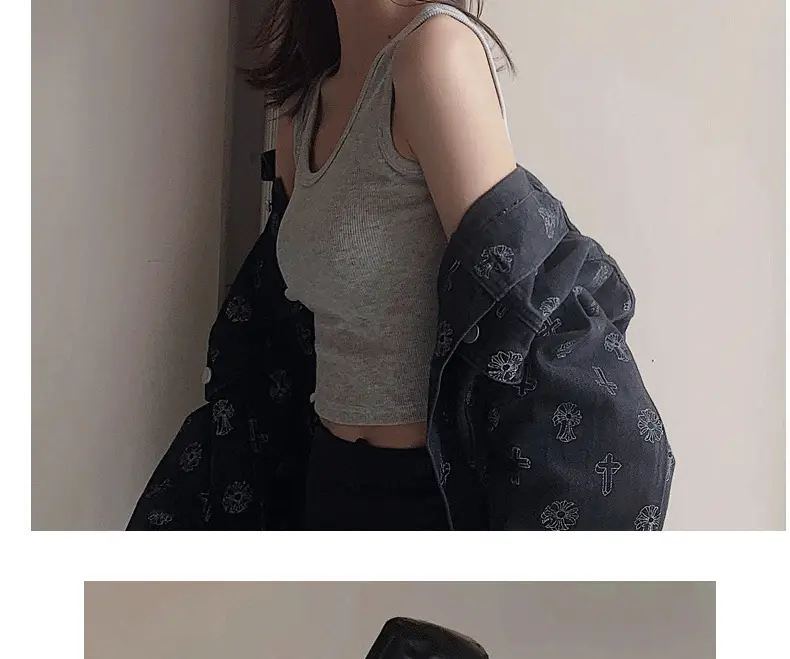 Women's Knitted Summer T-Shirt with Short Suspenders — feature 23
