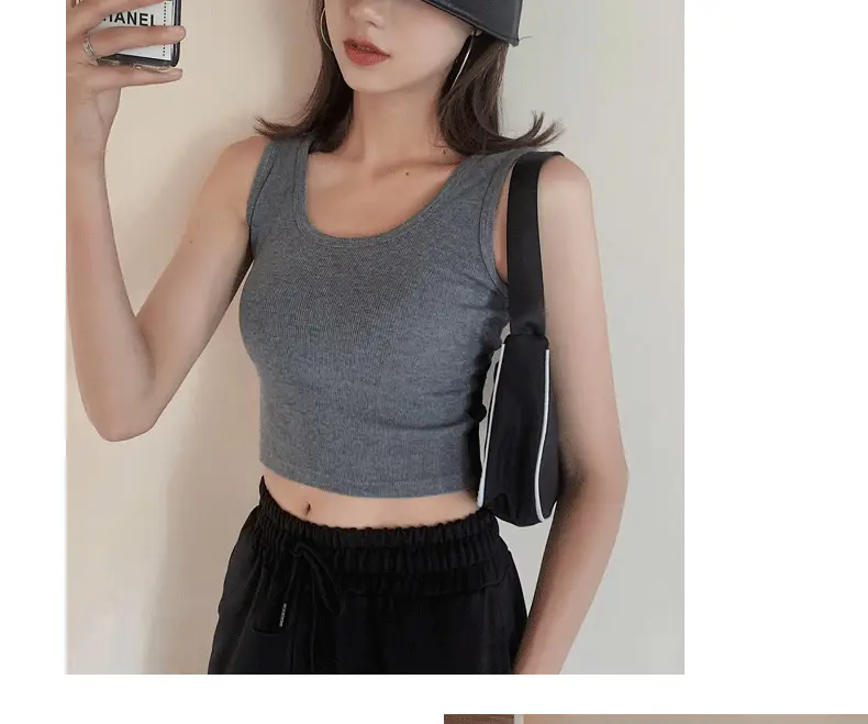 Women's Knitted Summer T-Shirt with Short Suspenders — feature 25