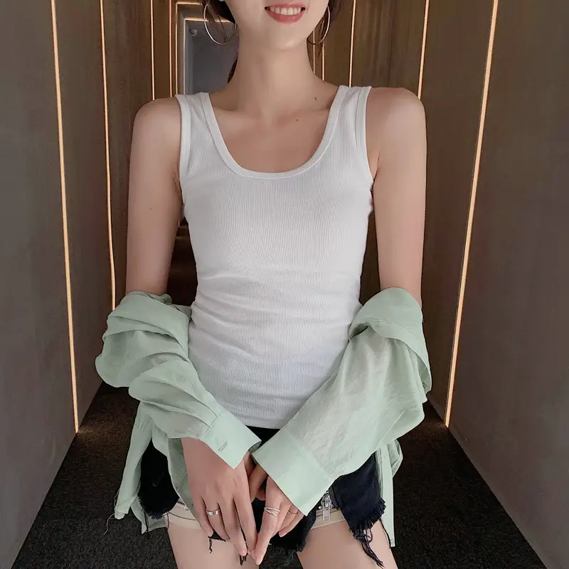 Women's Knitted Summer T-Shirt with Short Suspenders - Image 7