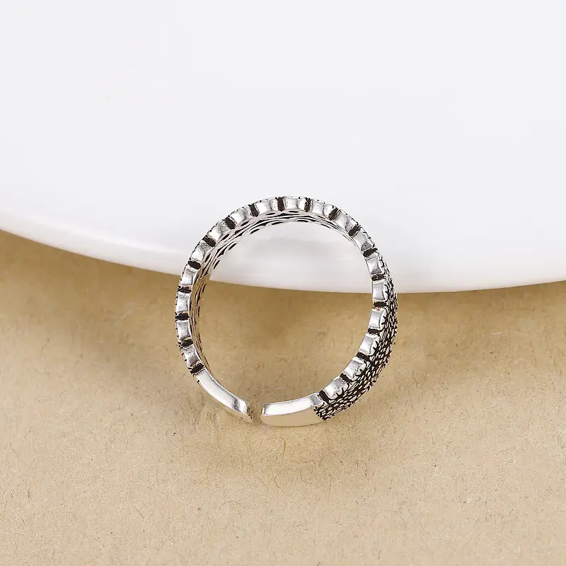 Thai Braided Silver Ring for Women Wholesale - Image 3