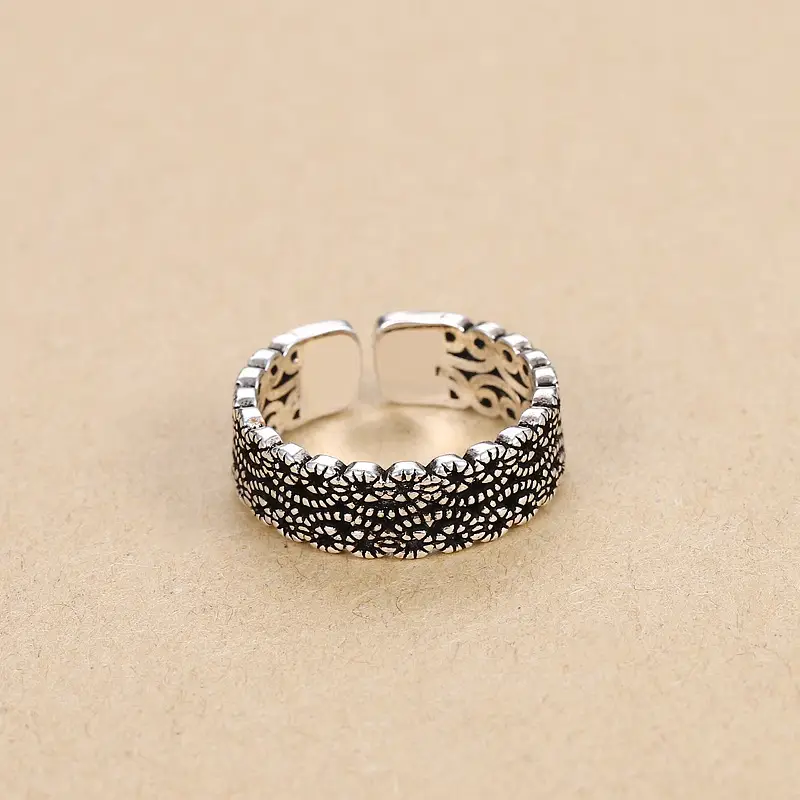 Thai Braided Silver Ring for Women Wholesale - Image 4