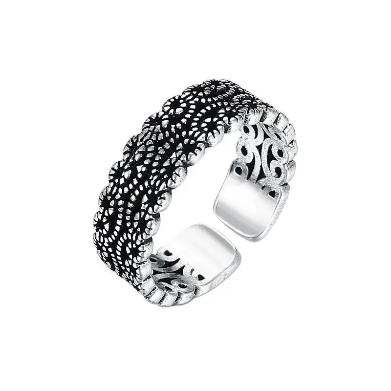 Thai Braided Silver Ring for Women Wholesale - Image 5