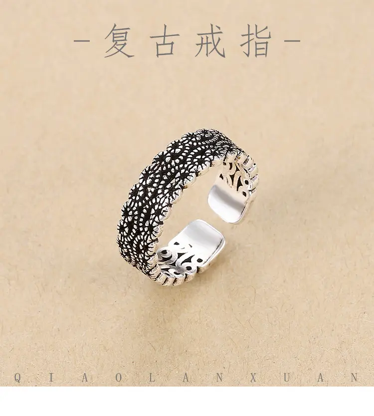 Thai Braided Silver Ring for Women Wholesale — feature 34
