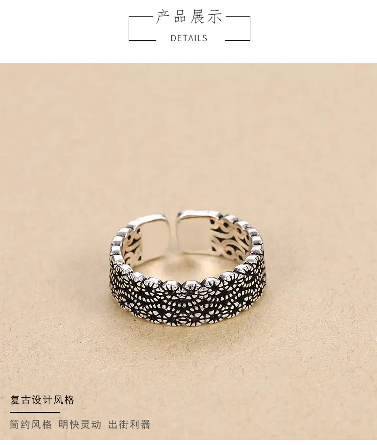Thai Braided Silver Ring for Women Wholesale — feature 37