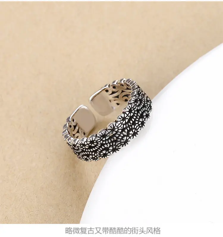 Thai Braided Silver Ring for Women Wholesale — feature 38