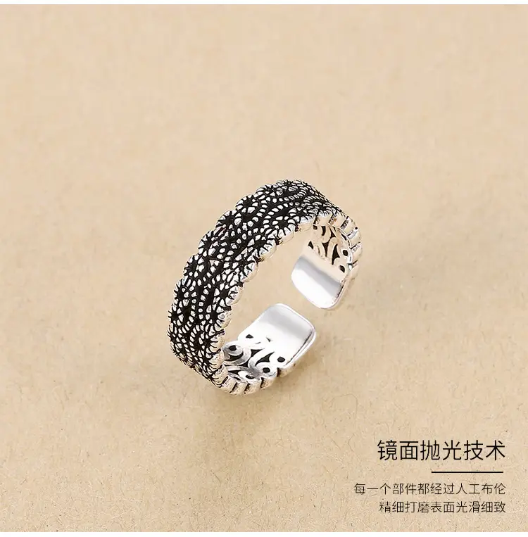 Thai Braided Silver Ring for Women Wholesale — feature 40