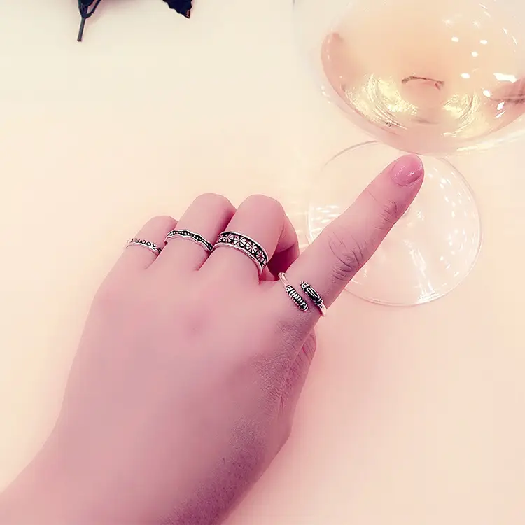 Thai Braided Silver Ring for Women Wholesale — feature 41