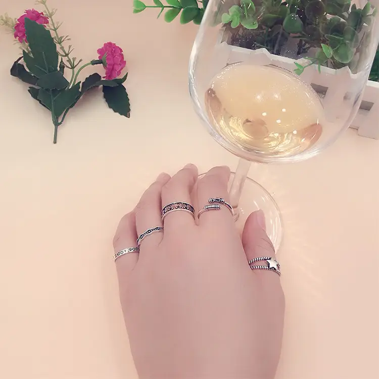 Thai Braided Silver Ring for Women Wholesale — feature 42