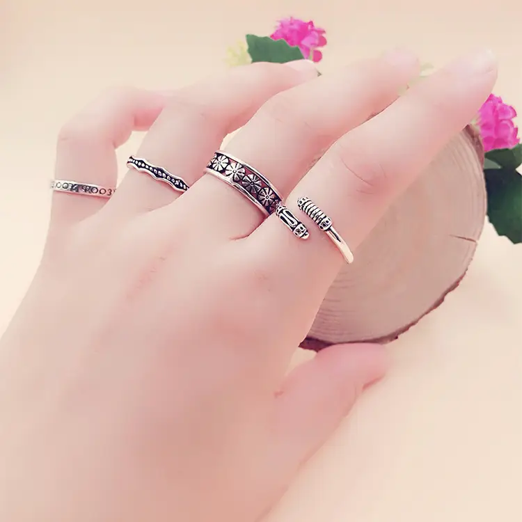 Thai Braided Silver Ring for Women Wholesale — feature 43