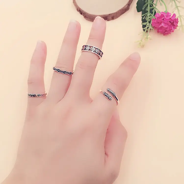 Thai Braided Silver Ring for Women Wholesale — feature 44