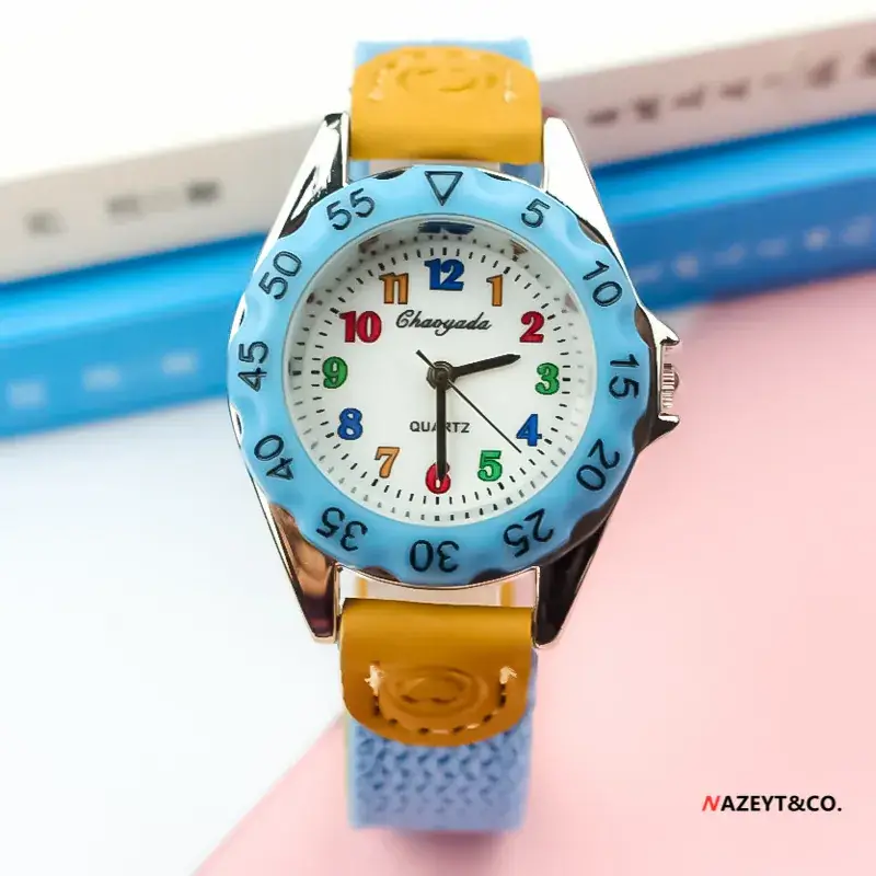 Cute Kids Canvas Belt Watch Pink Quartz - Image 7