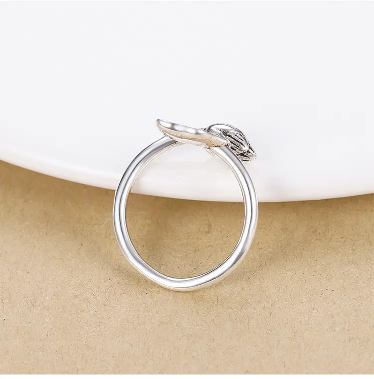 Women's Sterling Silver Lotus Leaf Ring with Student Design — feature 39