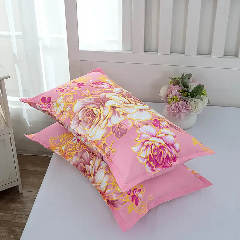 Pink Floral Pillowcase Set for Students Dorm - Image 22