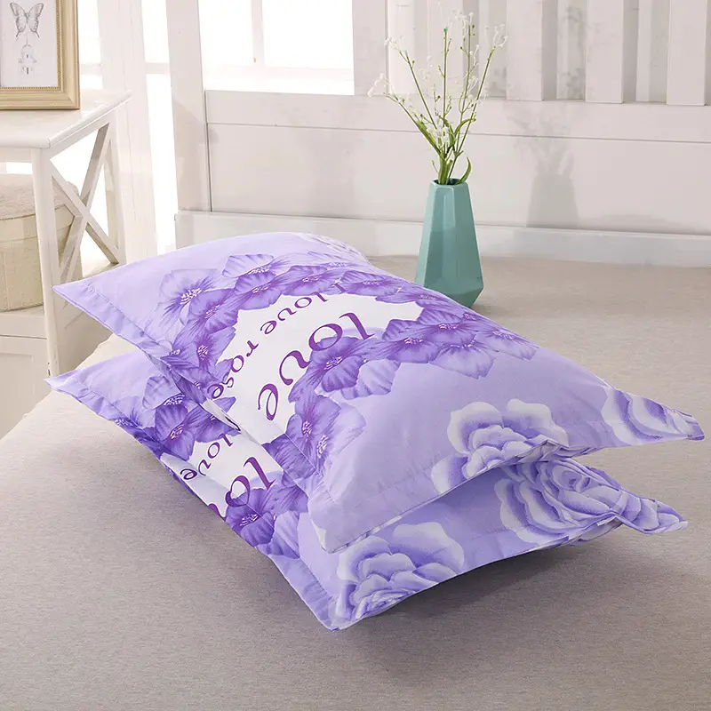 Pink Floral Pillowcase Set for Students Dorm - Image 25