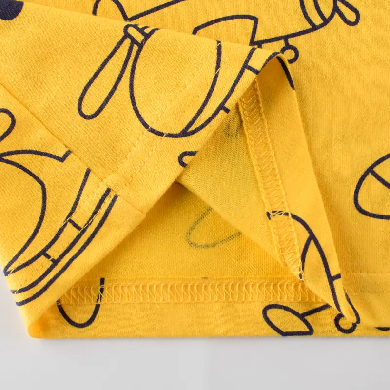Kids' Yellow Airplane T-Shirt 2025 Summer Dropshipping - Image 4