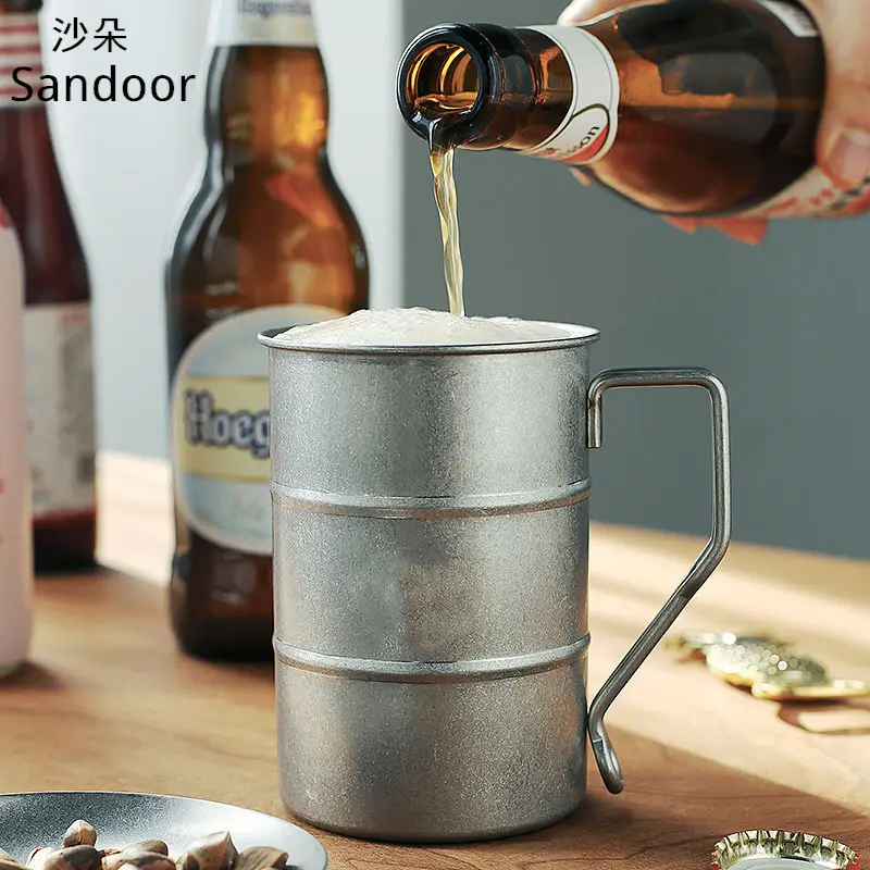 304 Stainless Steel Outdoor Mug with Wooden Handle - Image 7