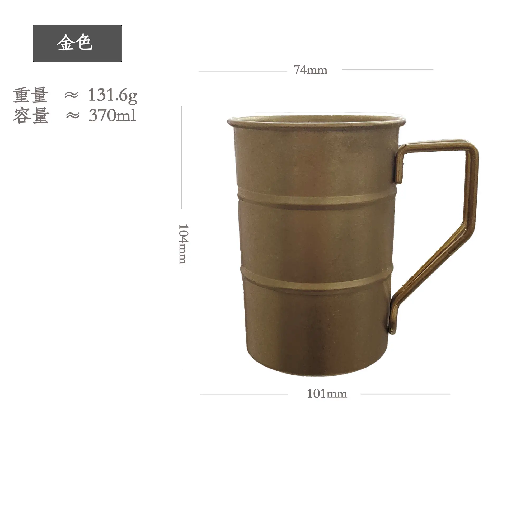 304 Stainless Steel Outdoor Mug with Wooden Handle - Image 2