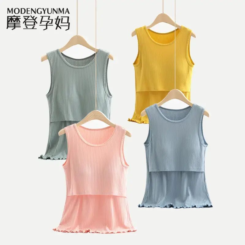 Maternity Nursing Vest Modal Sling Top - Image 10