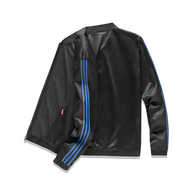 Men's Light Blue Striped Track Jacket 2024