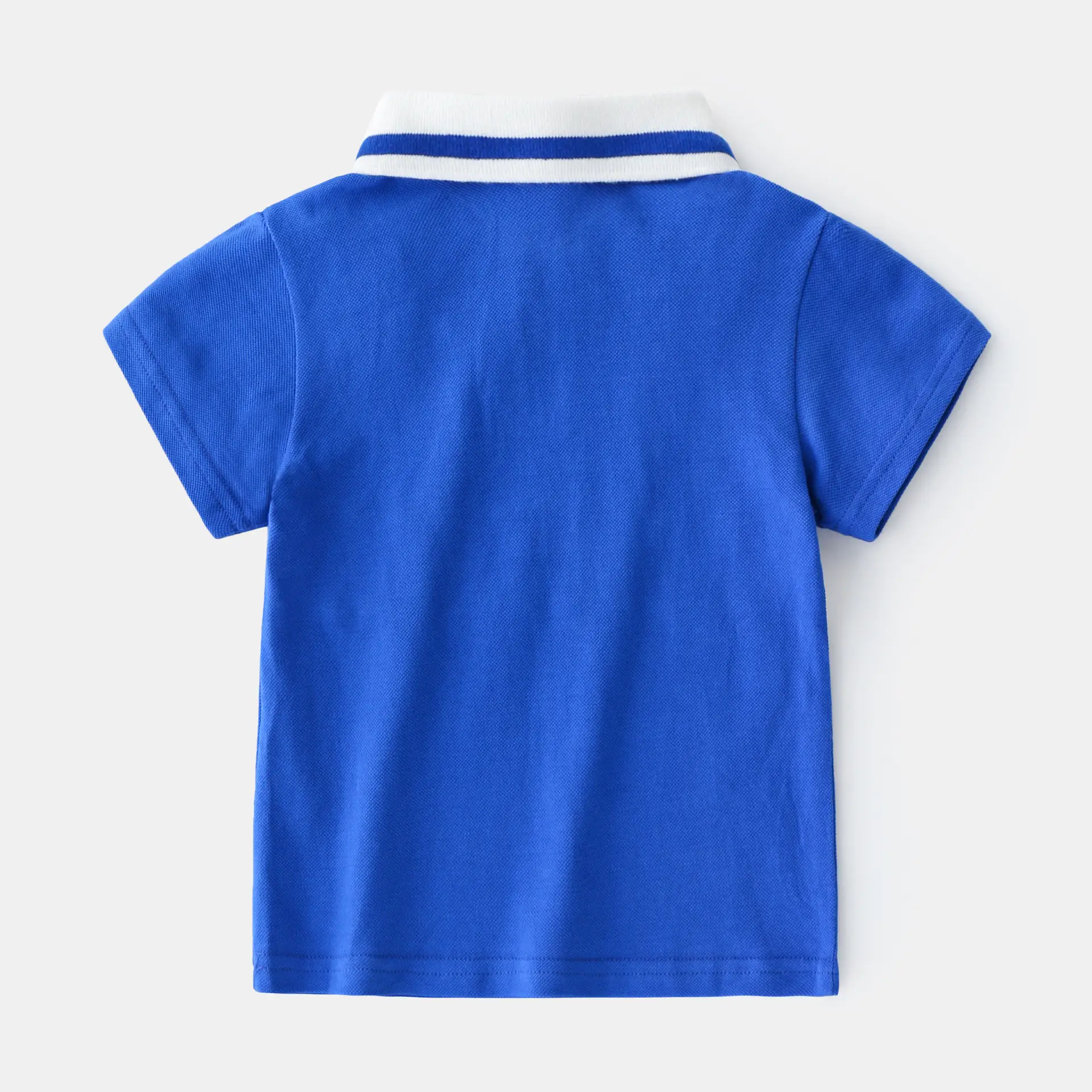 Boys Cotton Polo T-Shirt Yellow Blue Summer New Style - Image 4