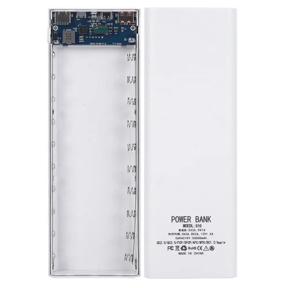22.5W Flash Charging Battery Box 1018650 DIY Fast Charging Kit - Image 2