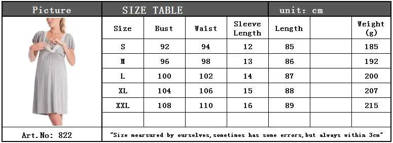 2019 Maternity Nursing Dress Grey Lace Stitching — feature 1