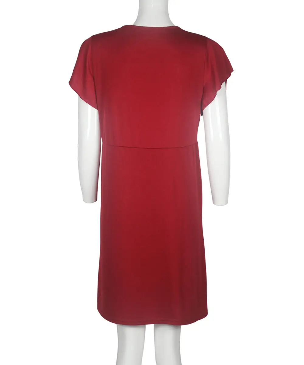 2019 Maternity Nursing Dress Grey Lace Stitching — feature 28