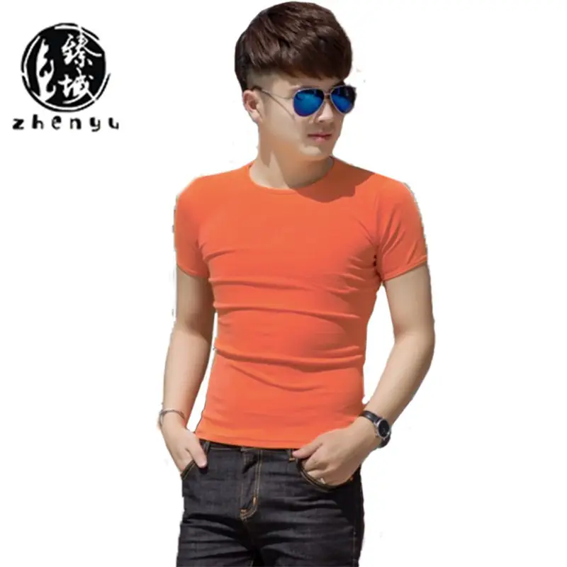Men Black Cotton Short Sleeve Crew Neck T-Shirt - Image 5