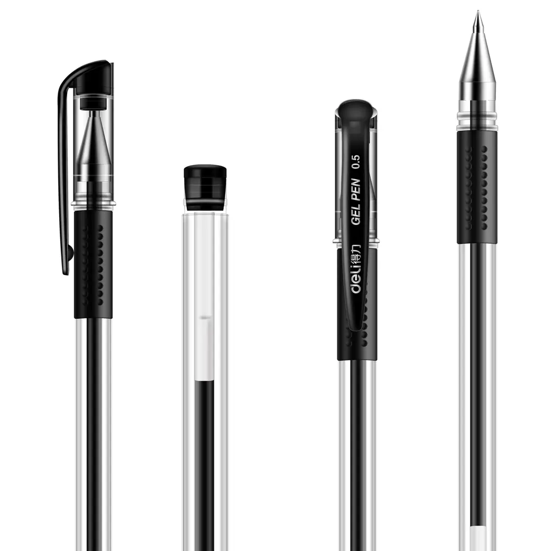 Deli 6600es gel pen 0.5mm fountain pen office 0.5mm carbon pen fountain pen