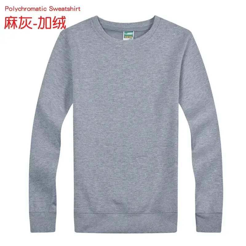 Orange Korean Style Regular Men's Sweatshirt - Image 11